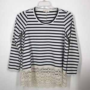 Anthropologie Lili’s Loft stripe top sz S